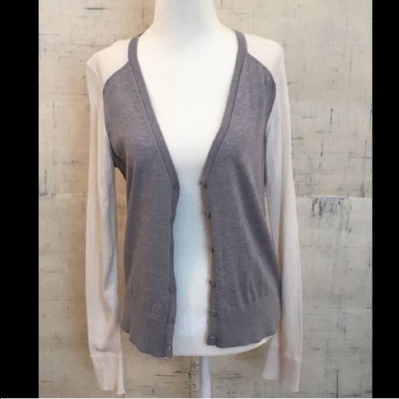 Donated- Gray and ivory cardigan - Picture 2 of 5